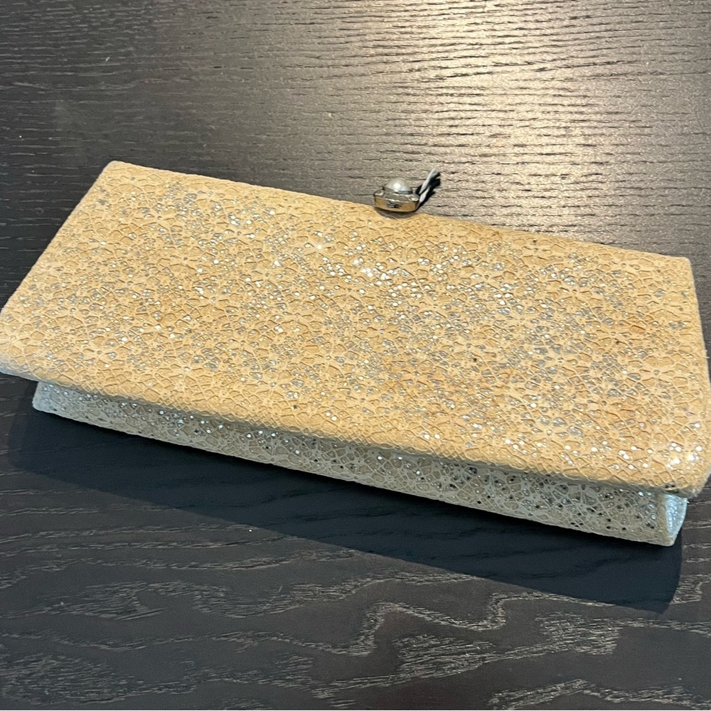 Vintage Lace/Glitter Clutch